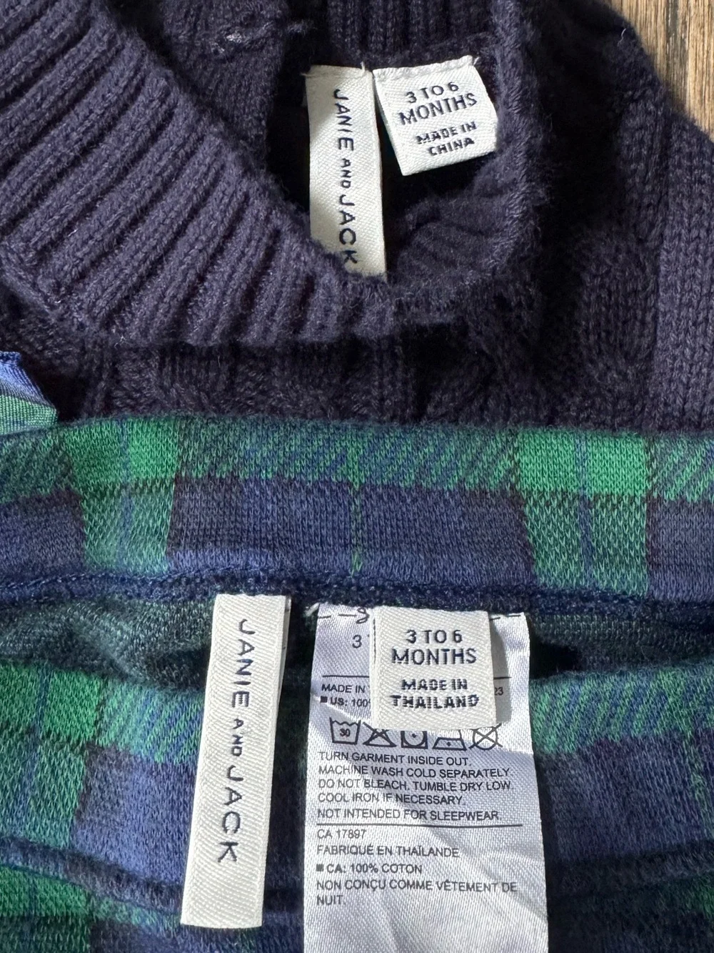 Janie and Jack Baby Girls Holiday Tartan Peplum Bow Sweater & Pants !